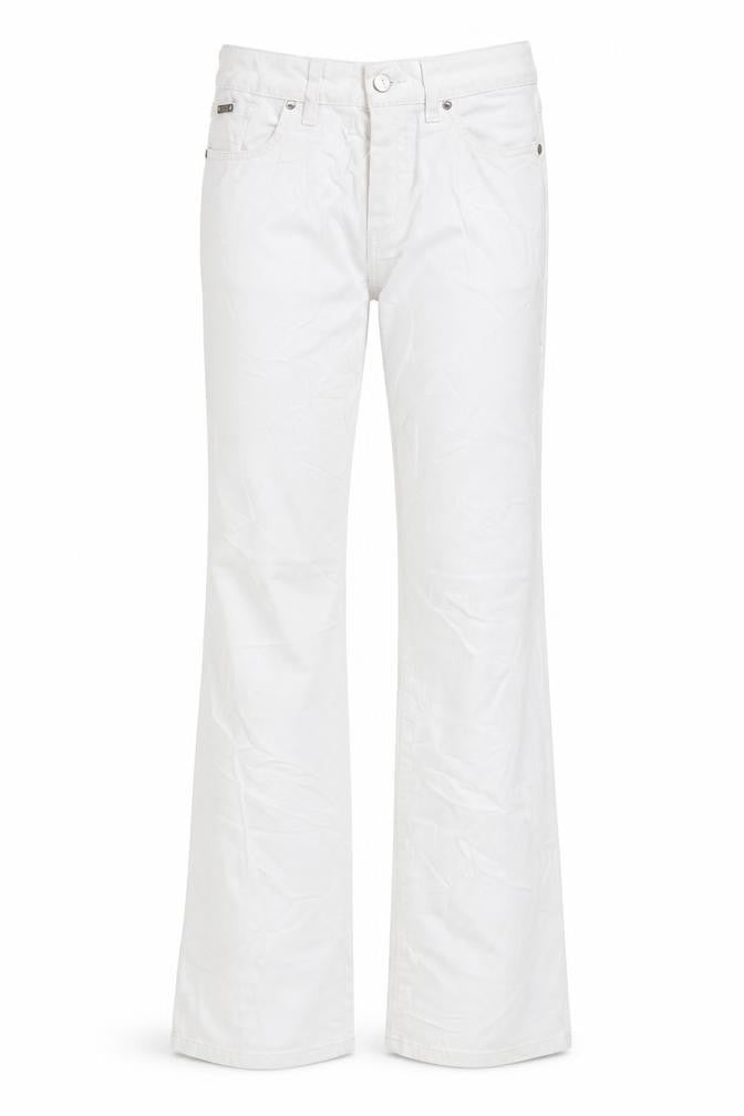 Womens UK Size 8 Per Una Regular Fit Straight White Jeans