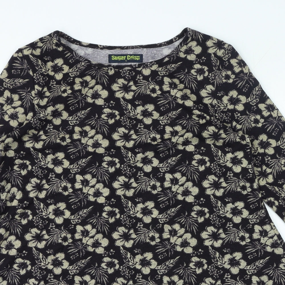 Womens UK Size S Sugar Crisp Multicoloured Basic Blouse