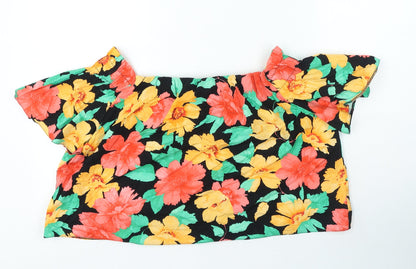 Womens UK Size 12 New Look Multicoloured Basic Blouse