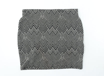 Womens UK Size M Zara Mini Knit Skirt
