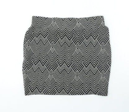 Womens UK Size M Zara Mini Knit Skirt