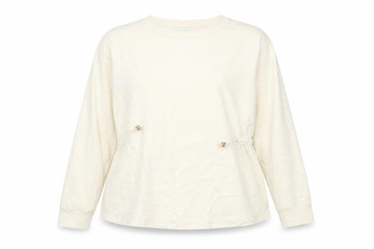 F&F Womens Ivory Polyamide Pullover Sweatshirt Size 16 Tie