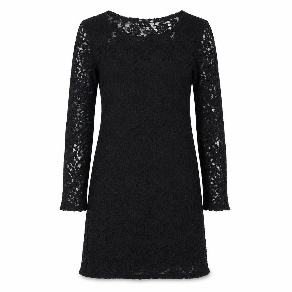 Apricot Womens Black Polyester A-Line Size 10 Round Neck Pullover