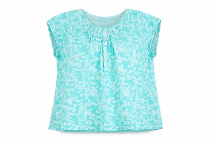 Womens UK Size 16 Anthology Blue Basic T-Shirt