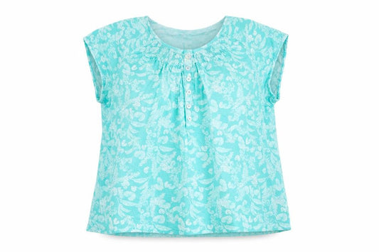 Womens UK Size 16 Anthology Blue Basic T-Shirt