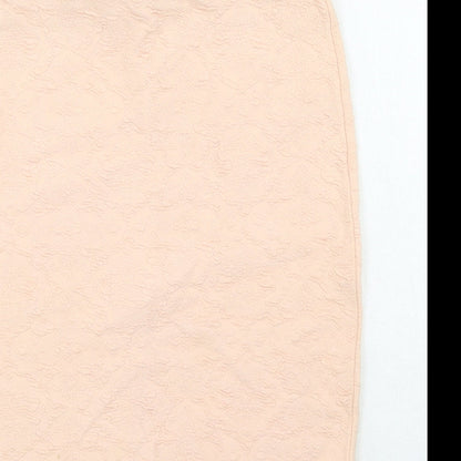 Miss Selfridge Womens Pink Cotton Straight & Pencil Skirt Size 6