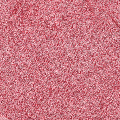 JOIE Womens Red Geometric Polyester Basic Blouse Size S V-Neck