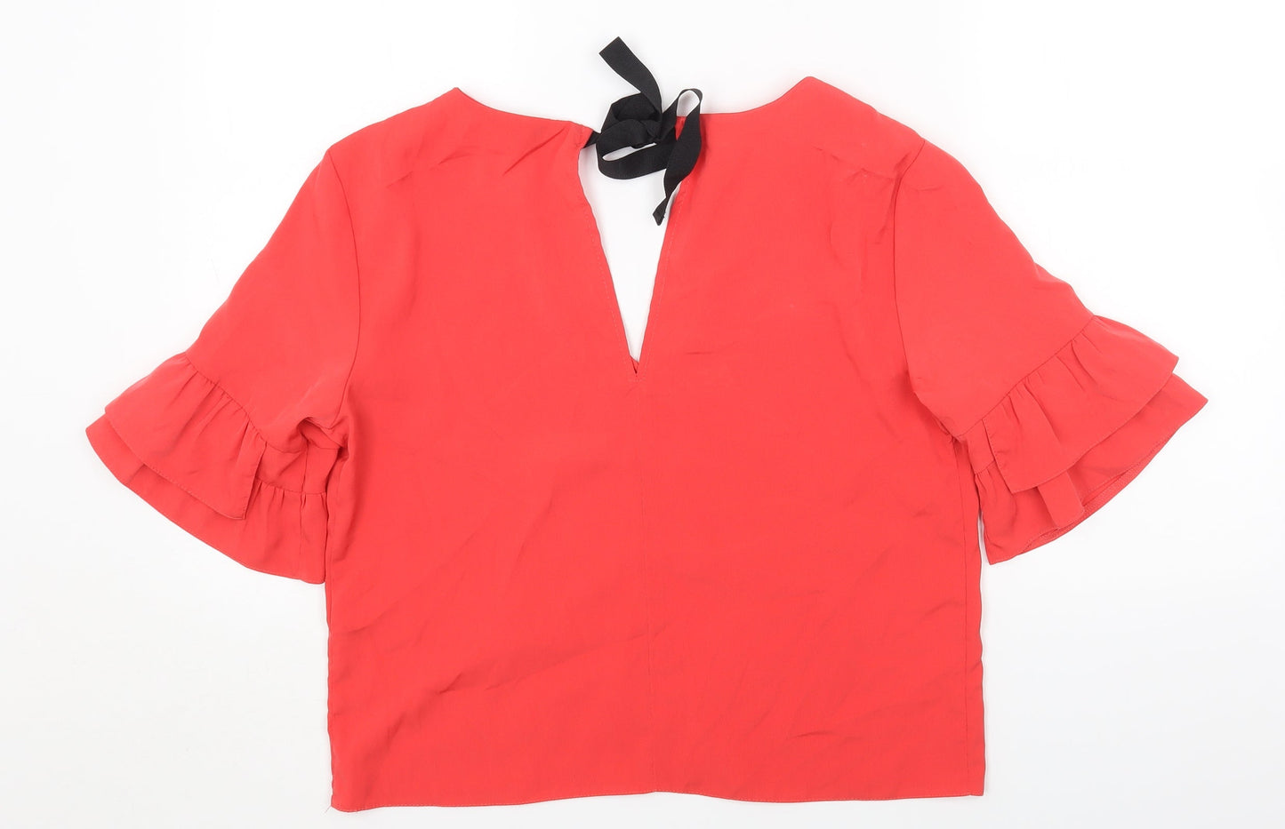 Womens UK Size 10 Topshop Pink Basic Blouse