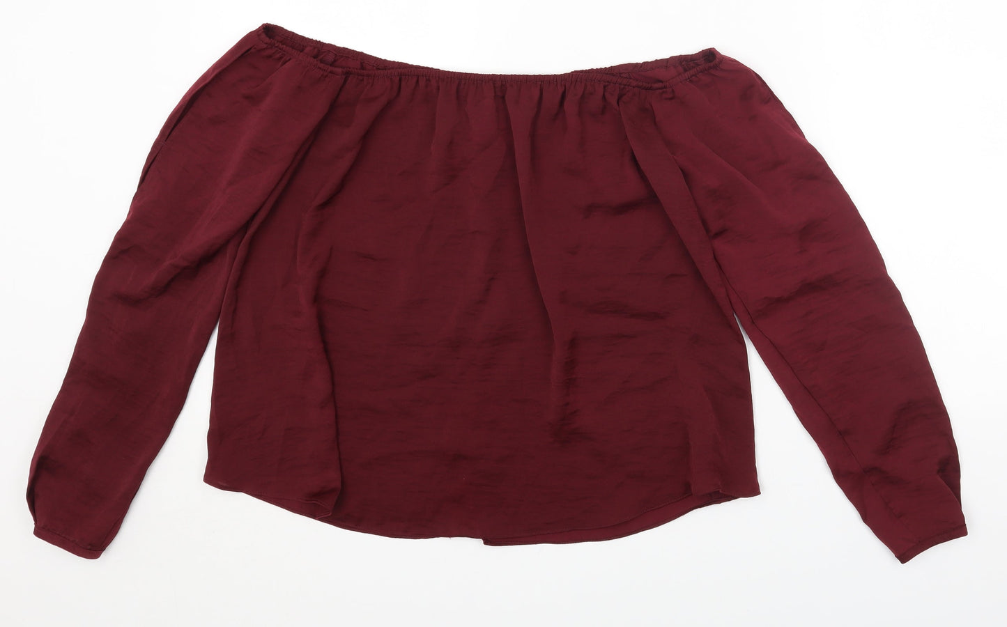 Womens UK Size 8 River Island Purple Basic Blouse