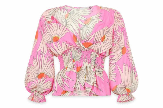 Womens UK Size 8 New Collection Pink Basic Blouse
