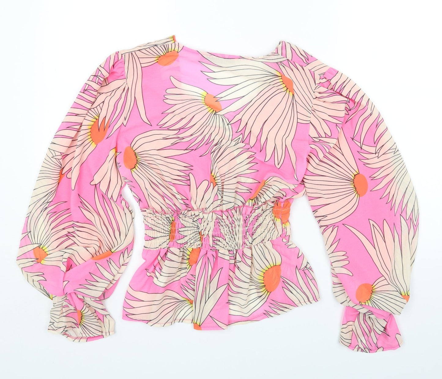 Womens UK Size 8 New Collection Pink Basic Blouse