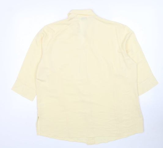Womens UK Size 20 Classic Beige Basic Button-Up