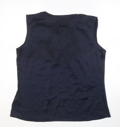 Womens UK Size 18 Debenhams Blue Basic Blouse