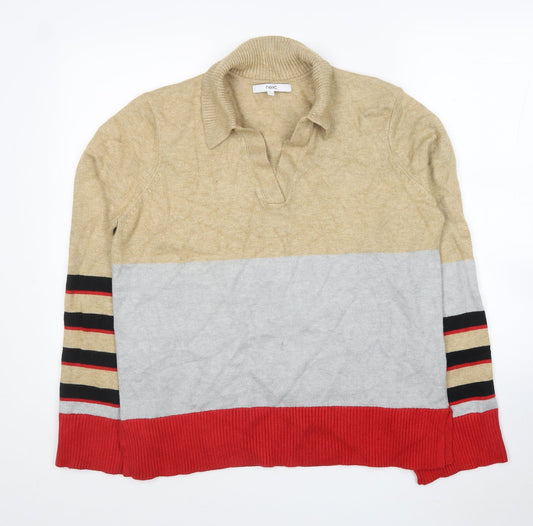 Womens UK Size L NEXT Multicoloured Pullover Jumper