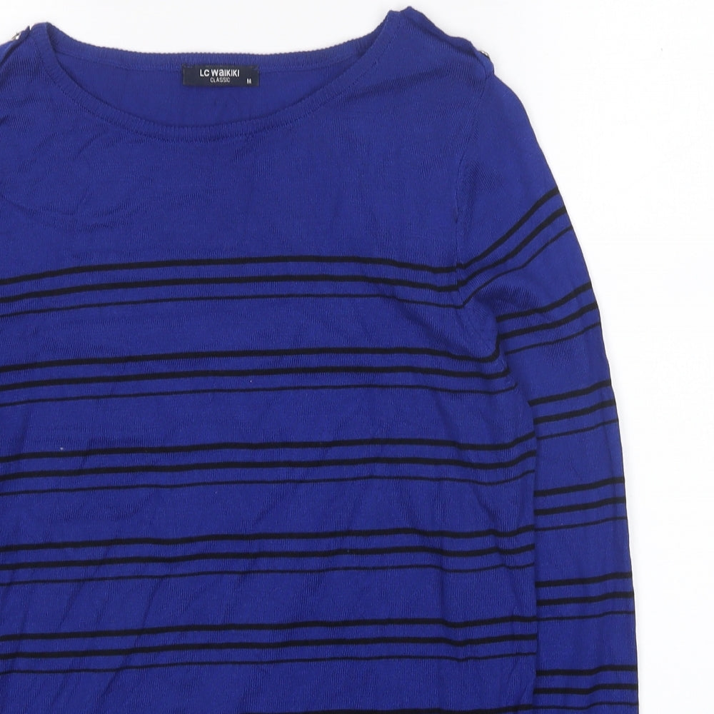 Womens UK Size M LC Waikiki Blue Pullover Jumper