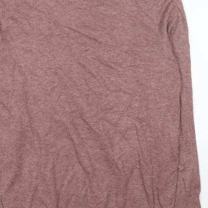 Primark Womens Red Round Neck Polyester Pullover Jumper Size 10