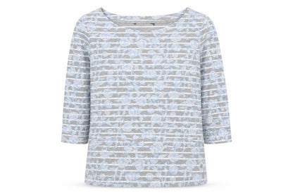 Womens UK Size 14 Maine Grey Jersey T-Shirt
