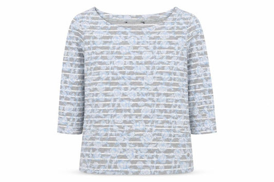 Womens UK Size 14 Maine Grey Jersey T-Shirt