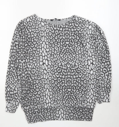 Womens UK Size S Peacocks Grey Pullover Jumper