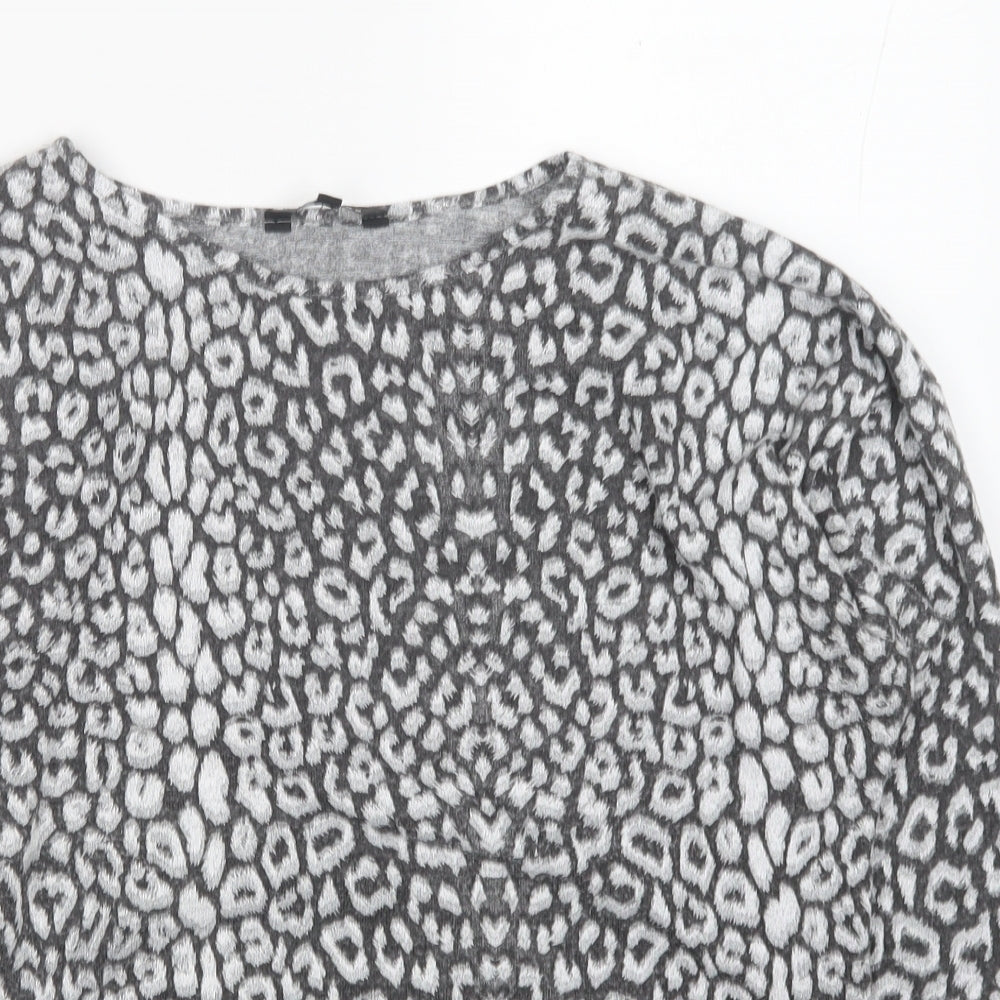 Womens UK Size S Peacocks Grey Pullover Jumper
