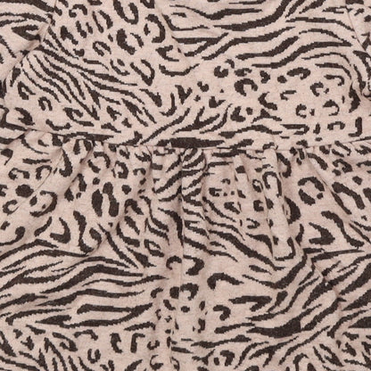 Matalan Brown Animal Print Polyester A-Line Size 18-24 Months Round Neck Pullover - Tiger Print