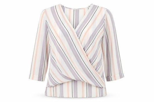 Womens UK Size 10 Atmosphere Multicoloured Basic Blouse