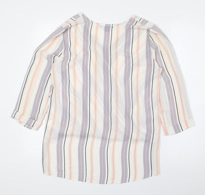 Womens UK Size 10 Atmosphere Multicoloured Basic Blouse