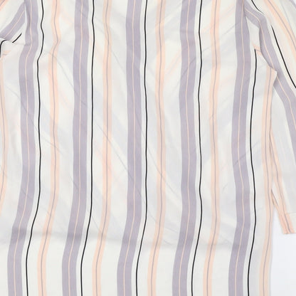 Womens UK Size 10 Atmosphere Multicoloured Basic Blouse