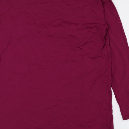 Womens UK Size 16 NEXT Purple Basic Blouse