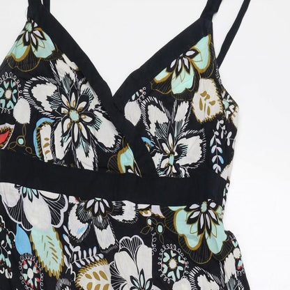 George Womens Multicoloured Floral 100% Cotton A-Line Size 14 Sweetheart Pullover