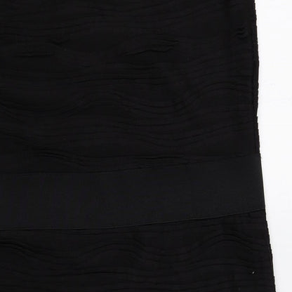 H&M Womens Black Polyester A-Line Size L Scoop Neck Pullover