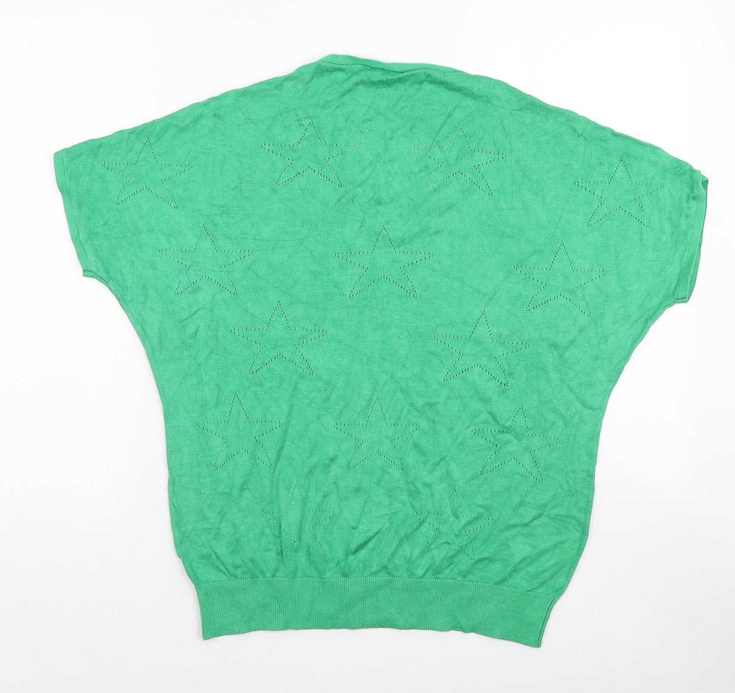Womens UK Size 10 M&Co Green Pullover Jumper