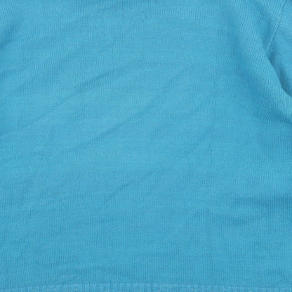 Womens UK Size S Pure & Natural Blue Pullover Jumper