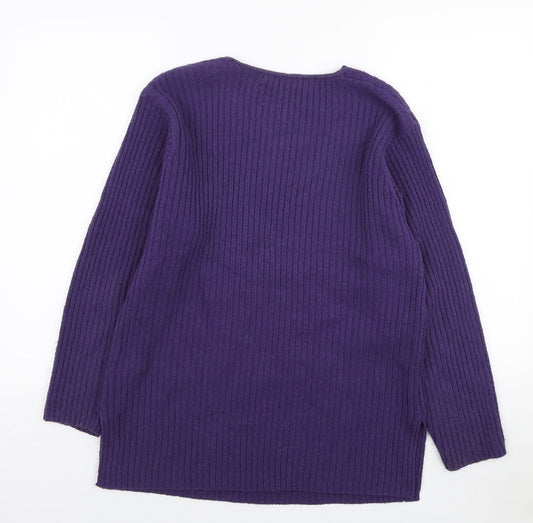 Womens UK Size S Tigi Purple Pullover Jumper