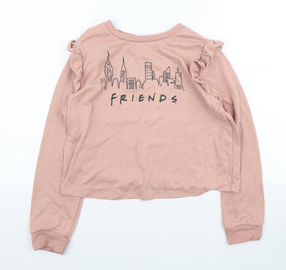 Womens UK Size 12 Disney Pink Pullover Sweatshirt