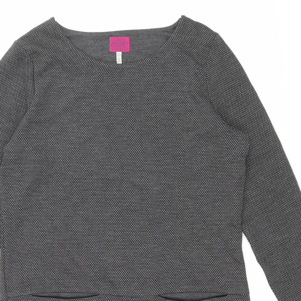 George Womens Grey Polyester Sheath Size 14 Round Neck Pullover