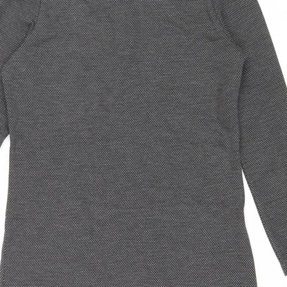 George Womens Grey Polyester Sheath Size 14 Round Neck Pullover