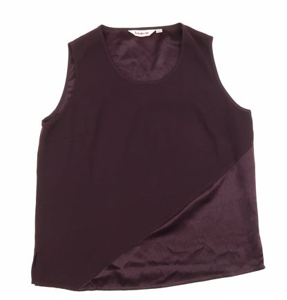 Womens UK Size 20 Kaleidoscope Purple Basic Tank