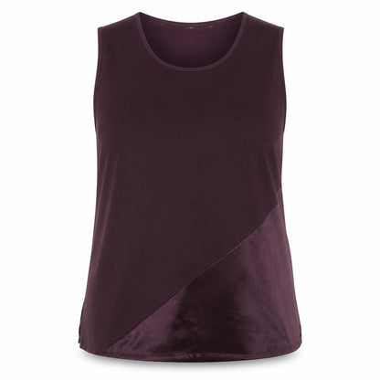 Womens UK Size 20 Kaleidoscope Purple Basic Tank
