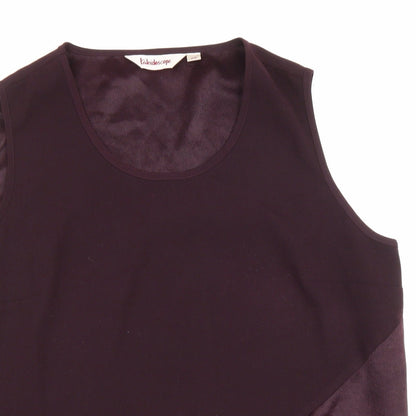 Womens UK Size 20 Kaleidoscope Purple Basic Tank
