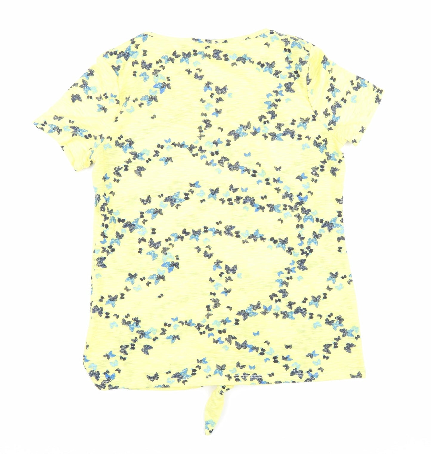 Womens UK Size 8 Marks and Spencer Yellow Basic T-Shirt