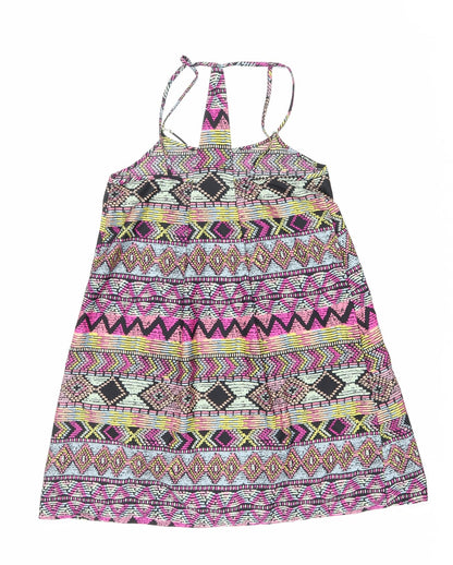 Womens UK Size 8 Ribbon Multicoloured Basic Tank