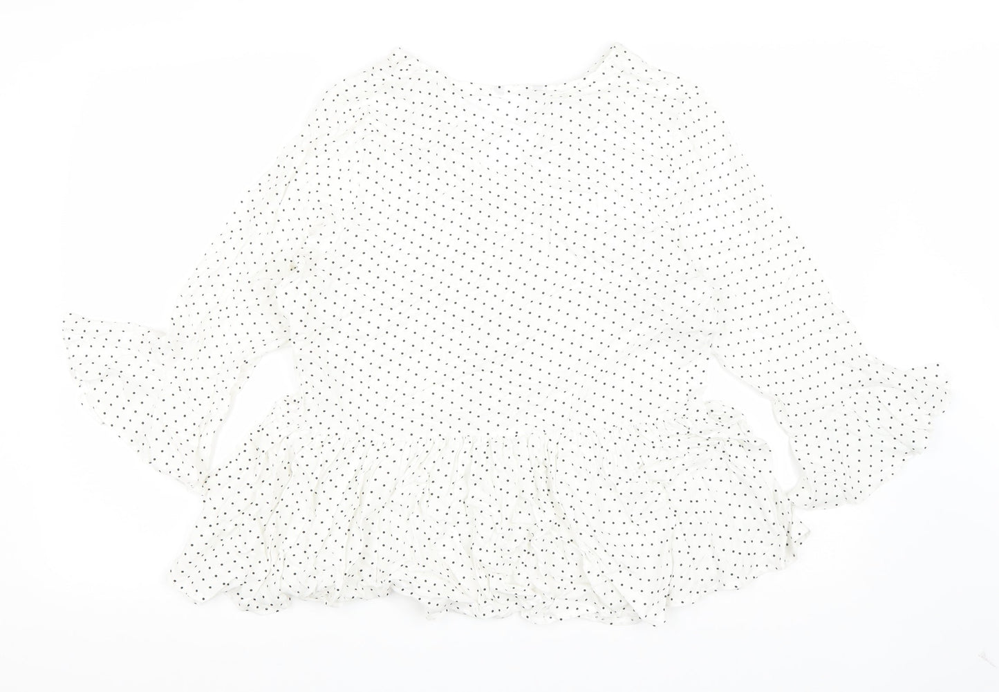 Womens UK Size 12 Preworn White Basic Blouse