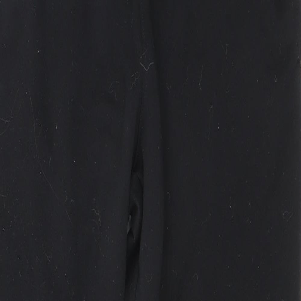 Nike Mens Black Polyester Jogger Trousers Size 26 in L24 in Regular Drawstring - Nike Air