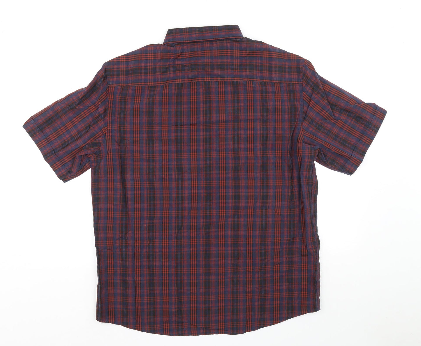Mens UK Size L Marks and Spencer Multicoloured  Button-Up Short Sleeve Casual Sh