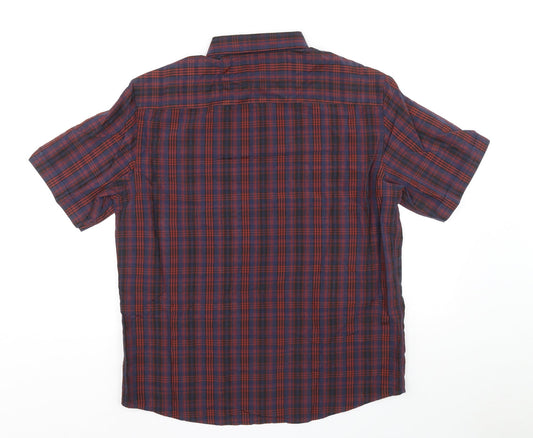 Mens UK Size L Marks and Spencer Multicoloured  Button-Up Short Sleeve Casual Sh