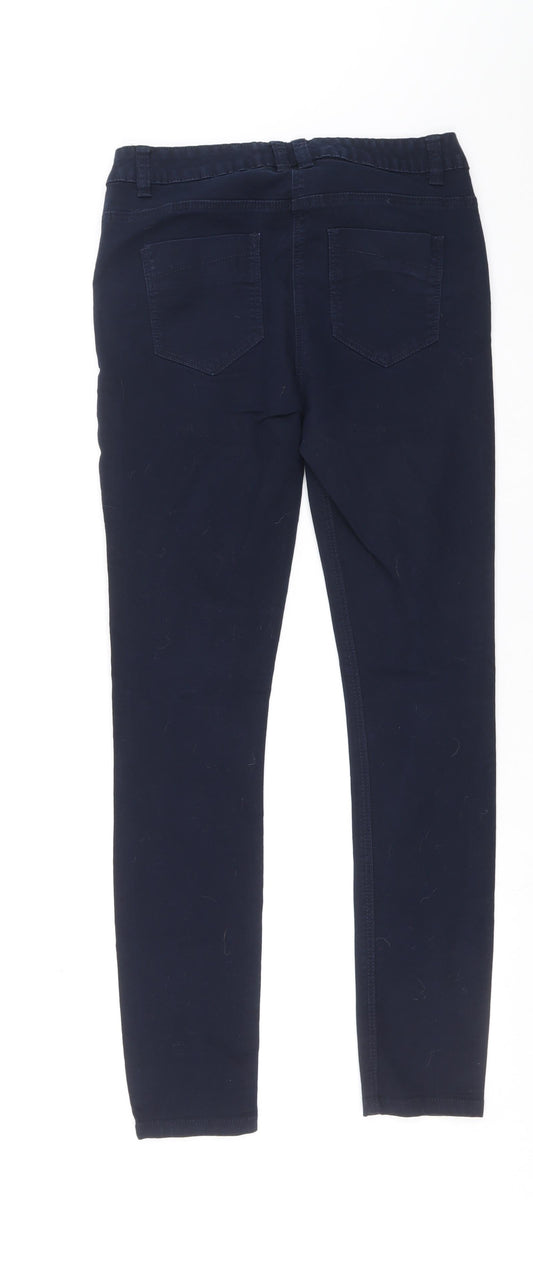 George Womens Blue Cotton Skinny Jeans Size 28 L30 in Regular Zip