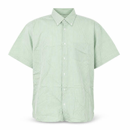 Mens UK Size L Jager Green  Button-Up Short Sleeve Casual Shirt