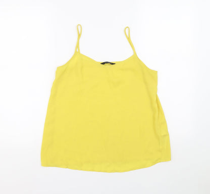 Womens UK Size 10 New Look Yellow Basic Blouse