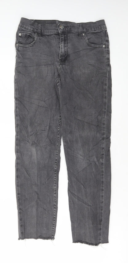 Cheap Monday Womens Grey Cotton Straight Jeans Size 30 in L26 in Regular Button